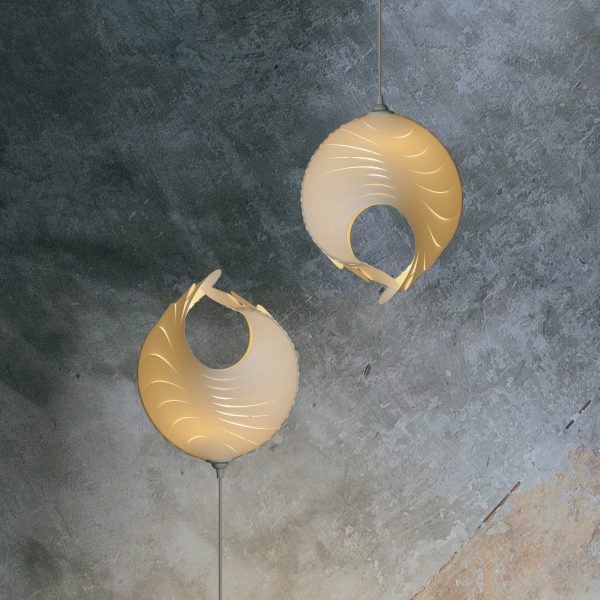 Small pendant or stand lamp mouflon horns – Mini Muflo